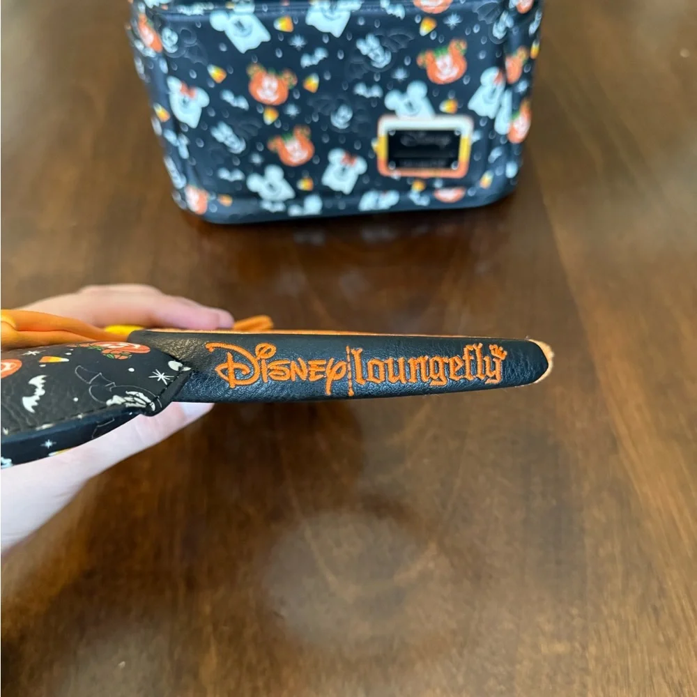 EUC Loungefly Disney Mickey Minnie Spooky Mice Mini Backpack with Ears Headband
